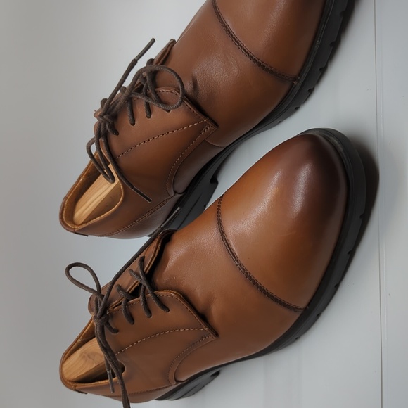 Florsheim Westside Plain Toe Oxford Cognac Brown 13329 Mens US Size 9.5 - Picture 3 of 8